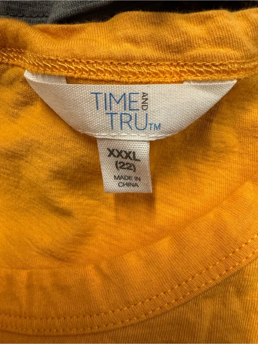 Preowned Time and Tru Orange Dress Size XXXL Bust 23" Item #PHK7709 - Picture 3 of 4